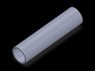 Perfil de Silicona TS5024,520,5 - formato tipo Tubo - forma de tubo