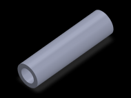 Perfil de Silicona TS5026,516,5 - formato tipo Tubo - forma de tubo
