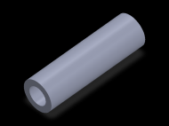Perfil de Silicona TS5029,517,5 - formato tipo Tubo - forma de tubo