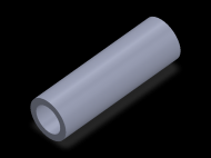 Perfil de Silicona TS503121 - formato tipo Tubo - forma de tubo