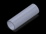 Perfil de Silicona TS503329 - formato tipo Tubo - forma de tubo