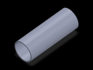 Perfil de Silicona TS5036,532,5 - formato tipo Tubo - forma de tubo
