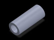Perfil de Silicona TS5041,525,5 - formato tipo Tubo - forma de tubo