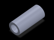 Perfil de Silicona TS5043,527,5 - formato tipo Tubo - forma de tubo