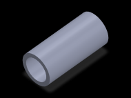 Perfil de Silicona TS5046,534,5 - formato tipo Tubo - forma de tubo