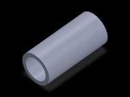 Perfil de Silicona TS504634 - formato tipo Tubo - forma de tubo