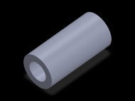 Perfil de Silicona TS5047,527,5 - formato tipo Tubo - forma de tubo