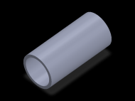 Perfil de Silicona TS504739 - formato tipo Tubo - forma de tubo