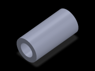 Perfil de Silicona TS504828 - formato tipo Tubo - forma de tubo