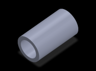 Perfil de Silicona TS505539 - formato tipo Tubo - forma de tubo