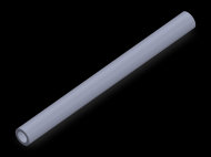 Perfil de Silicona TS6008,505,5 - formato tipo Tubo - forma de tubo