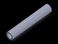 Perfil de Silicona TS601711 - formato tipo Tubo - forma de tubo