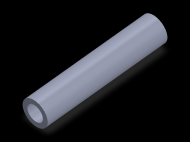 Perfil de Silicona TS602113 - formato tipo Tubo - forma de tubo