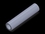 Perfil de Silicona TS6022,514,5 - formato tipo Tubo - forma de tubo