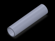 Perfil de Silicona TS602420 - formato tipo Tubo - forma de tubo