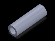 Perfil de Silicona TS6031,519,5 - formato tipo Tubo - forma de tubo