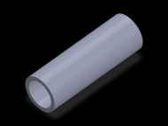 Perfil de Silicona TS6033,525,5 - formato tipo Tubo - forma de tubo