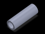 Perfil de Silicona TS603422 - formato tipo Tubo - forma de tubo