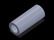 Perfil de Silicona TS604226 - formato tipo Tubo - forma de tubo