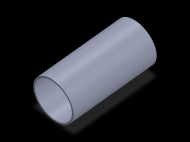 Perfil de Silicona TS6048,544,5 - formato tipo Tubo - forma de tubo