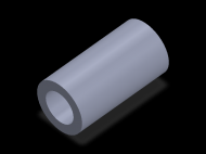 Perfil de Silicona TS605232 - formato tipo Tubo - forma de tubo