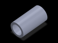 Perfil de Silicona TS6053,537,5 - formato tipo Tubo - forma de tubo