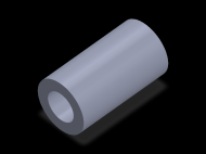 Perfil de Silicona TS6054,530,5 - formato tipo Tubo - forma de tubo