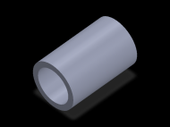Perfil de Silicona TS6063,547,5 - formato tipo Tubo - forma de tubo