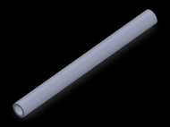 Perfil de Silicona TS700906 - formato tipo Tubo - forma de tubo