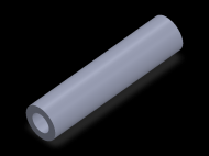 Perfil de Silicona TS702313 - formato tipo Tubo - forma de tubo