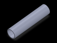 Perfil de Silicona TS702319 - formato tipo Tubo - forma de tubo