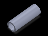 Perfil de Silicona TS703424 - formato tipo Tubo - forma de tubo