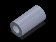 Perfil de Silicona TS7051,527,5 - formato tipo Tubo - forma de tubo