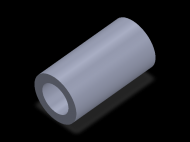 Perfil de Silicona TS705333 - formato tipo Tubo - forma de tubo