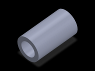 Perfil de Silicona TS7054,534,5 - formato tipo Tubo - forma de tubo