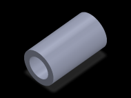 Perfil de Silicona TS705535 - formato tipo Tubo - forma de tubo