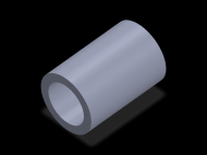 Perfil de Silicona TS7067,547,5 - formato tipo Tubo - forma de tubo