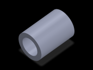 Perfil de Silicona TS706945 - formato tipo Tubo - forma de tubo