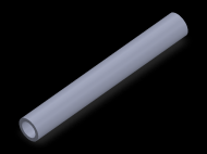 Perfil de Silicona TS801309 - formato tipo Tubo - forma de tubo