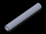 Perfil de Silicona TS801409 - formato tipo Tubo - forma de tubo
