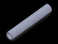 Perfil de Silicona TS8016,512,5 - formato tipo Tubo - forma de tubo