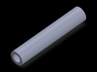 Perfil de Silicona TS8018,510,5 - formato tipo Tubo - forma de tubo