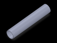 Perfil de Silicona TS801917 - formato tipo Tubo - forma de tubo