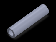 Perfil de Silicona TS8023,513,5 - formato tipo Tubo - forma de tubo