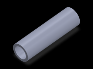 Perfil de Silicona TS802921 - formato tipo Tubo - forma de tubo