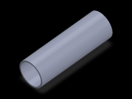 Perfil de Silicona TS8032,528,5 - formato tipo Tubo - forma de tubo