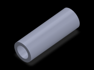 Perfil de Silicona TS8034,522,5 - formato tipo Tubo - forma de tubo