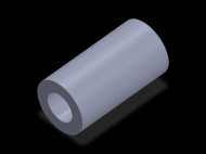 Perfil de Silicona TS8052,528,5 - formato tipo Tubo - forma de tubo
