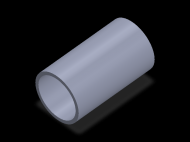 Perfil de Silicona TS805749 - formato tipo Tubo - forma de tubo