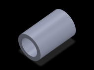 Perfil de Silicona TS8063,543,5 - formato tipo Tubo - forma de tubo